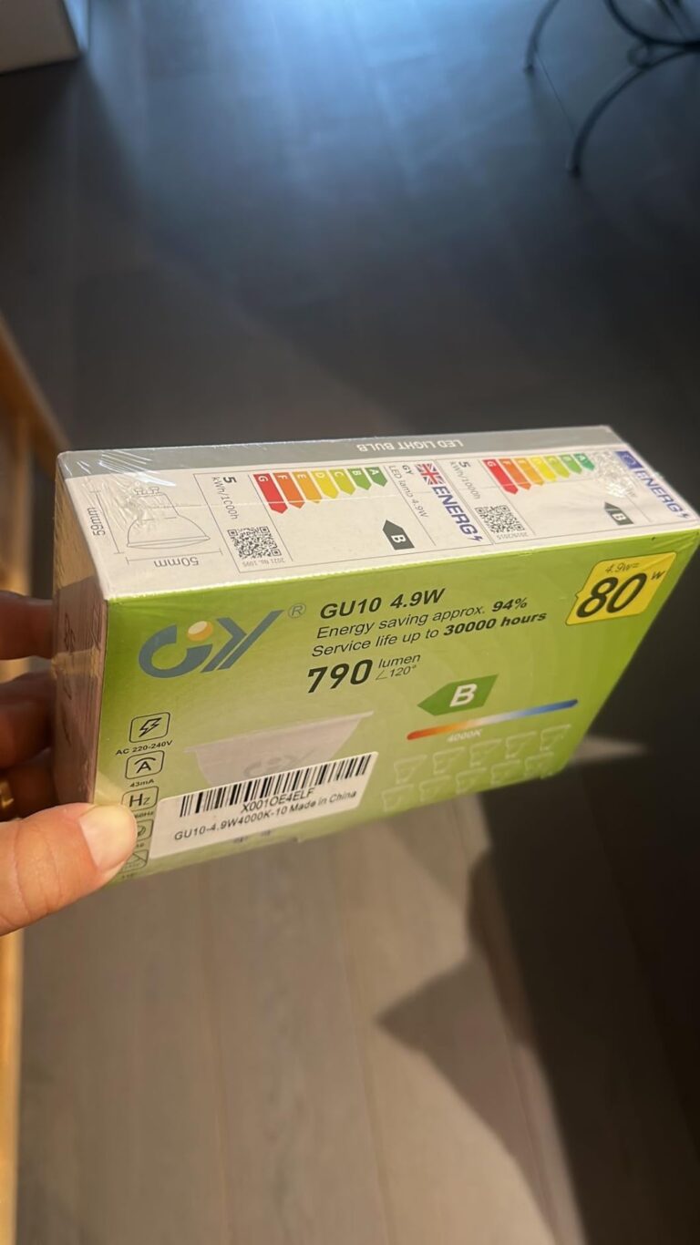 Boîte de 10 ampoules LED GU10 GY