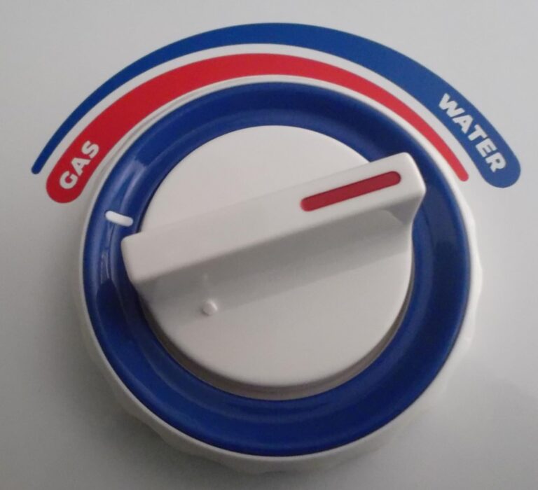 Molette de réglage du débit de gaz et d'eau