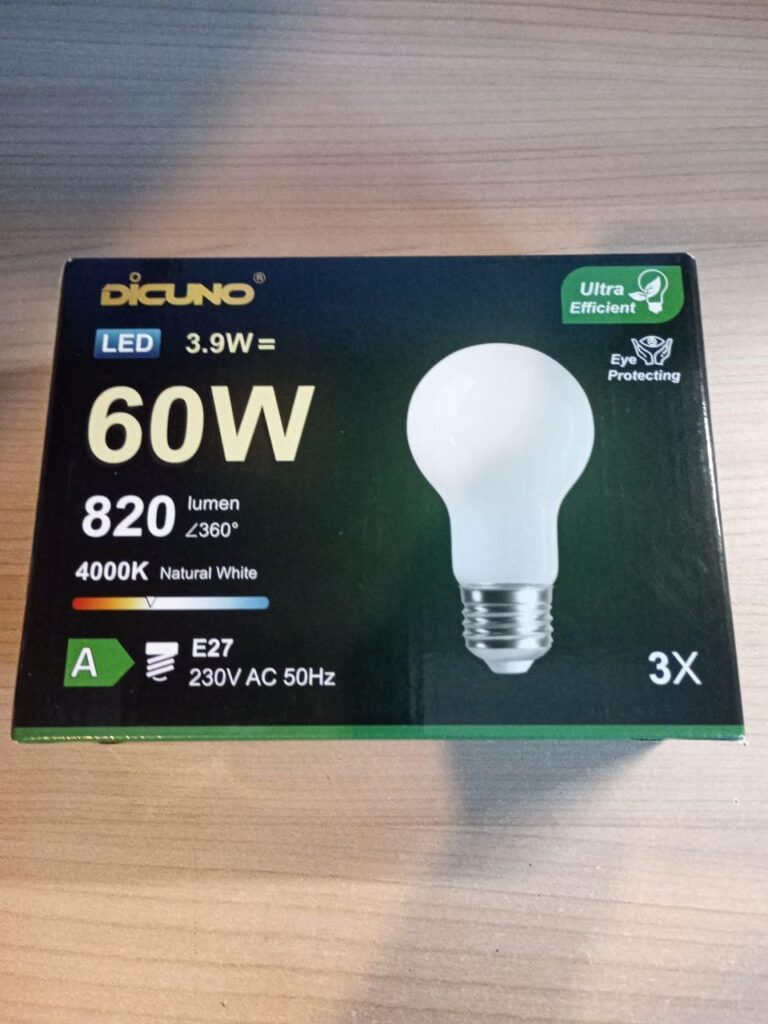 Boîte d'emballage du lot d'ampoules LED DiCUNO
