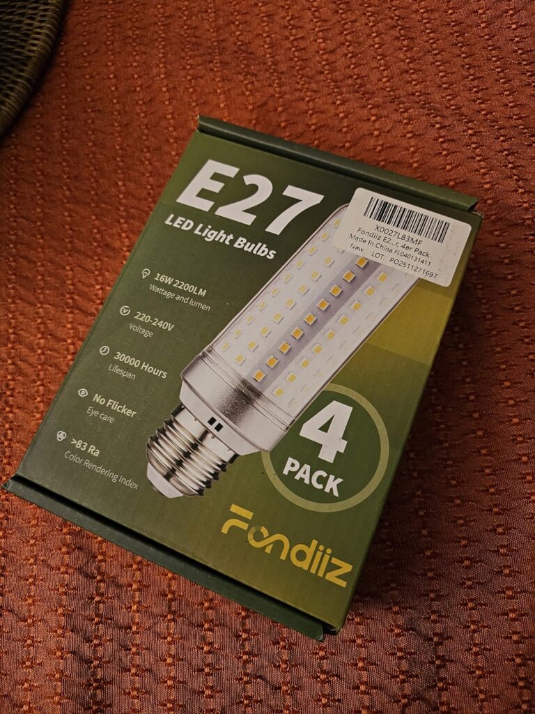 Boîte d'ampoules LED E27 Fondiiz