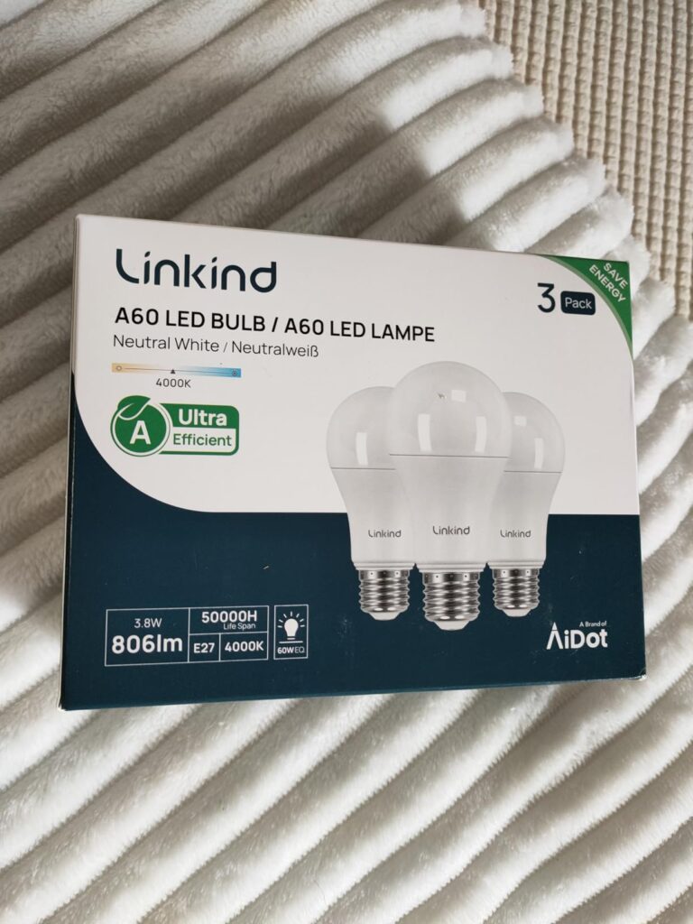 Boîte du lot de 3 ampoules LED Linkind E27