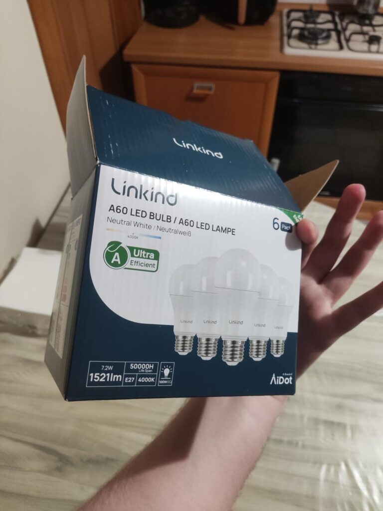 Boîte du lot de 6 ampoules LED E27 Linkind